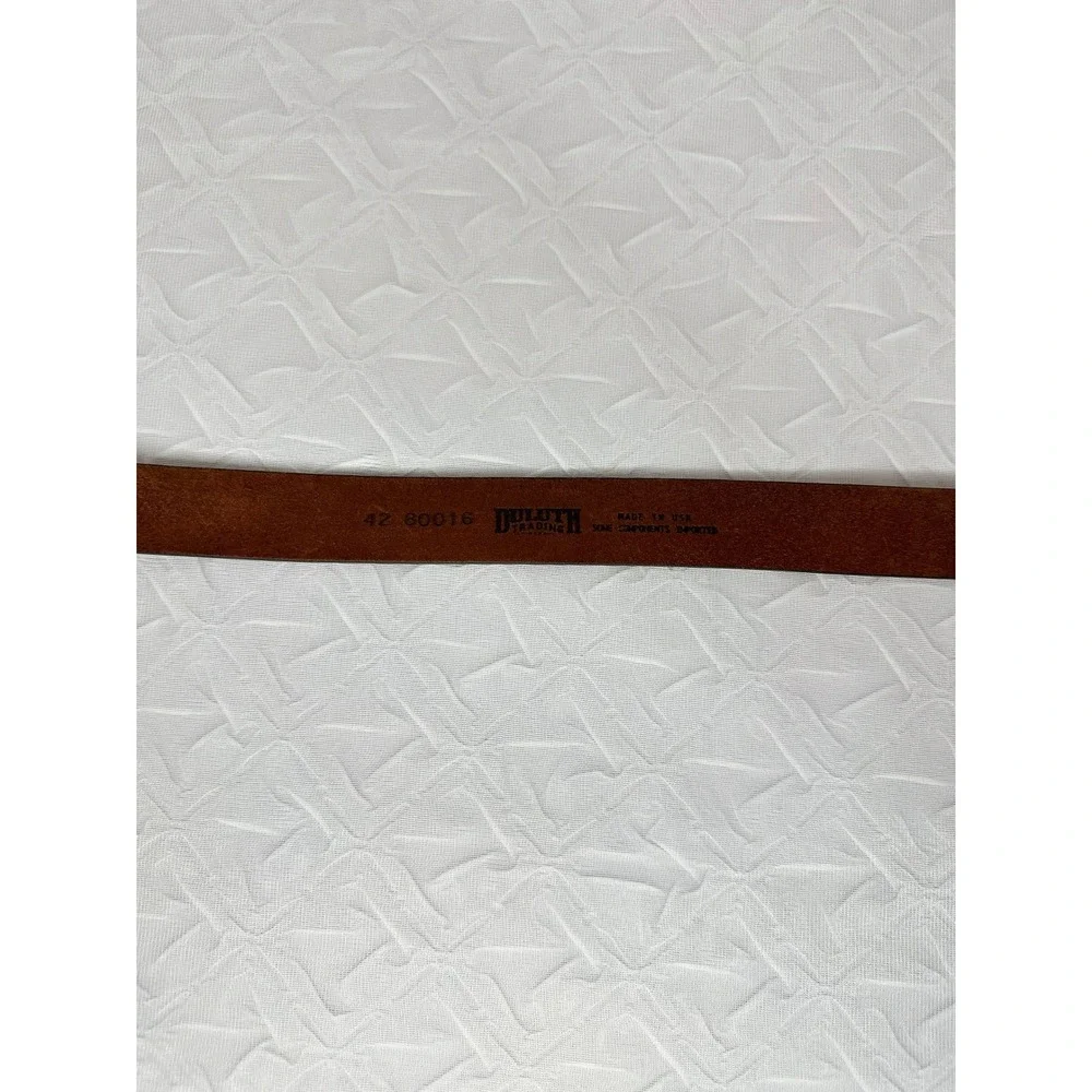 Duluth Everyday Leather Work Belt Brown SZ 42 Outdoor Workwear Utility Classic